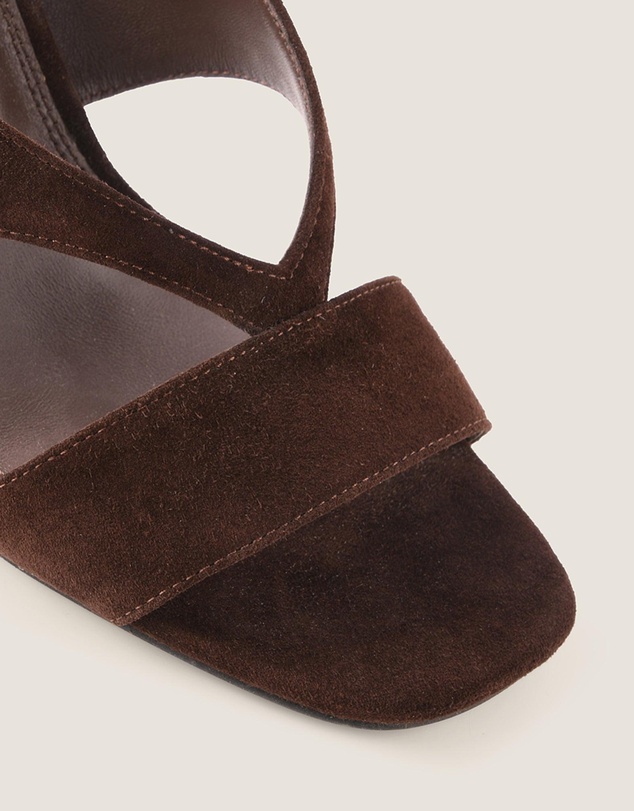 Shelly Shen - Bronte High Sandals Brown Suede