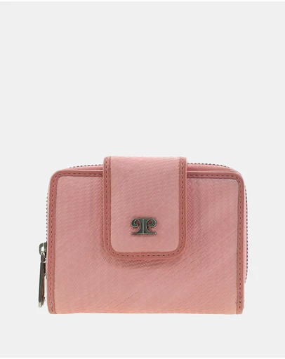 Pierre Cardin - Pierre Cardin Genuine Leather Ladies Bi-Fold Wallet with Zip Coin Section