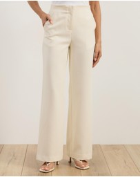 Atmos&Here - Vaila Tailored Wide Leg Pants