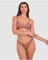 Bras N Things - NKD Push Up Wirefree Bra - Mocha