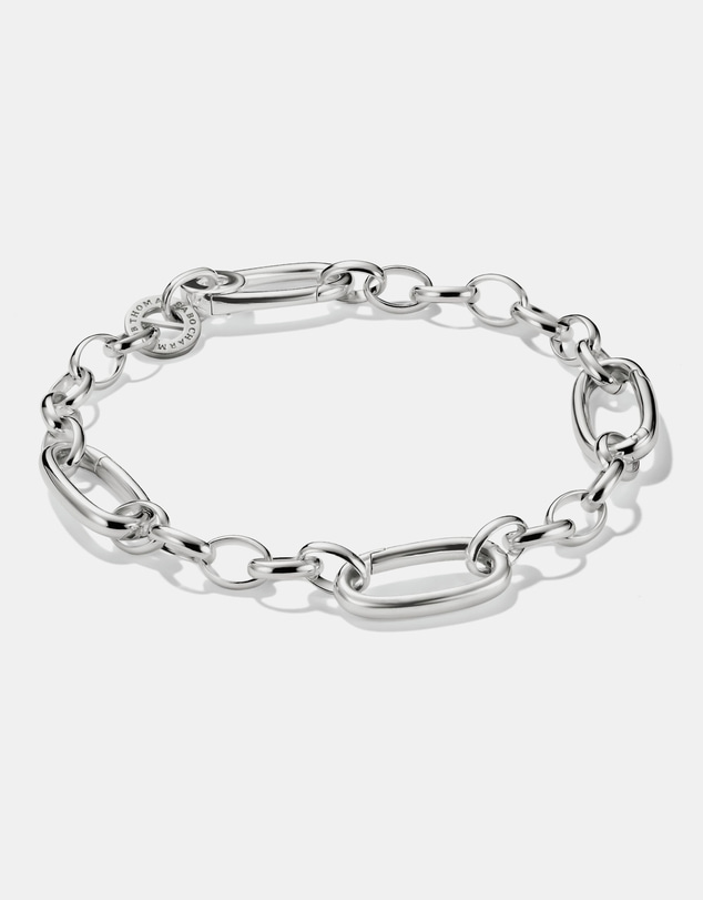 THOMAS SABO - Silver-Plated Charm Club Bracelet with 3 Connect Links