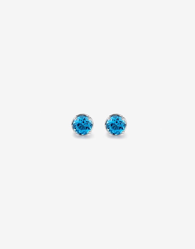 Michael Hill - Blue Topaz Necklace & Stud Earring Gift Set in Sterling Silver