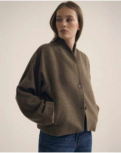 Oxford - Asher Wool Blend Cocoon Jacket