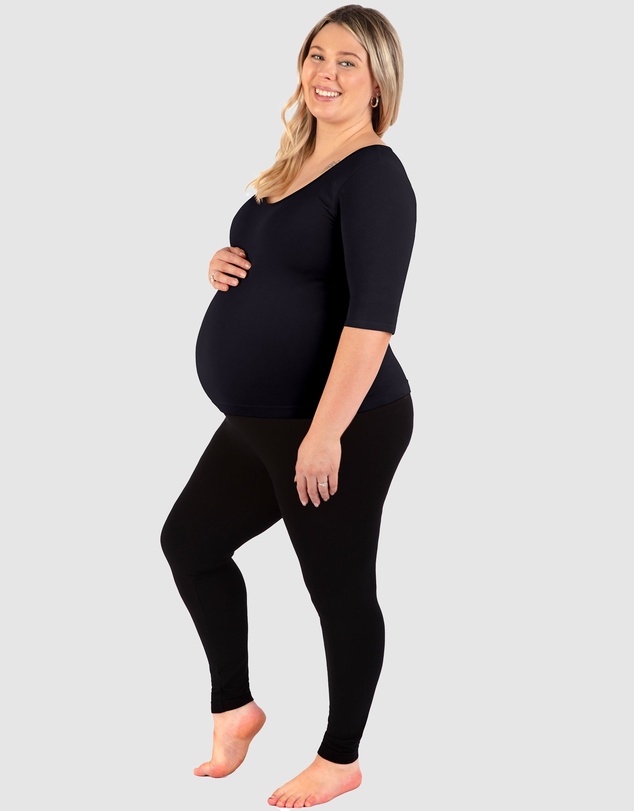 B Free Intimate Apparel - Maternity Bamboo Mid Length Sleeve Tee