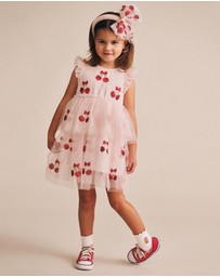 Huxbaby - Sequin Cherry Pie Tulle Dress - Babies