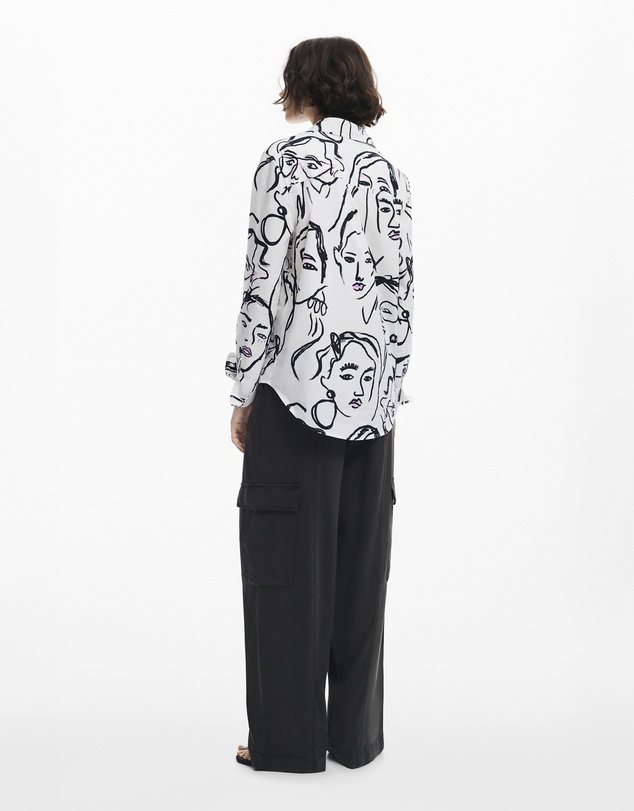 Desigual - Face print shirt