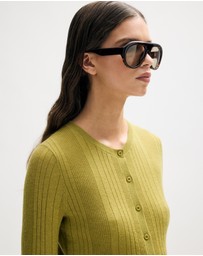 Minima Esenciales - Nori Merino Wool Cardigan