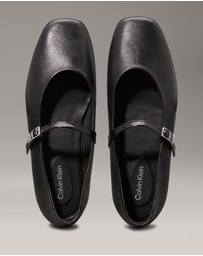 Calvin Klein - Leather Mary Jane Ballerinas