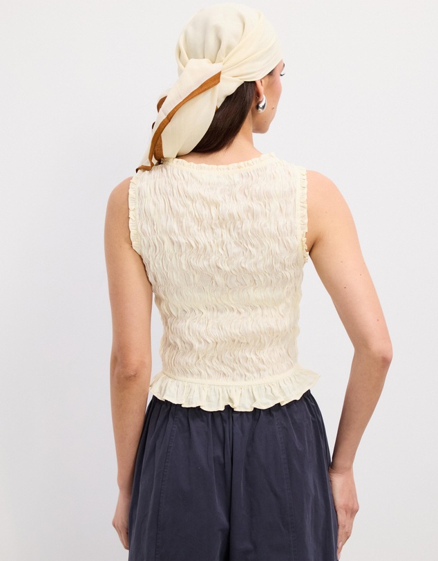 The Fated - Amy Sheer Frill Boat Neck Tank