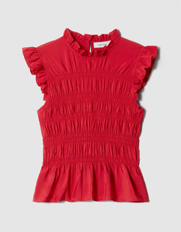 & Other Stories - Smocked Frill Top
