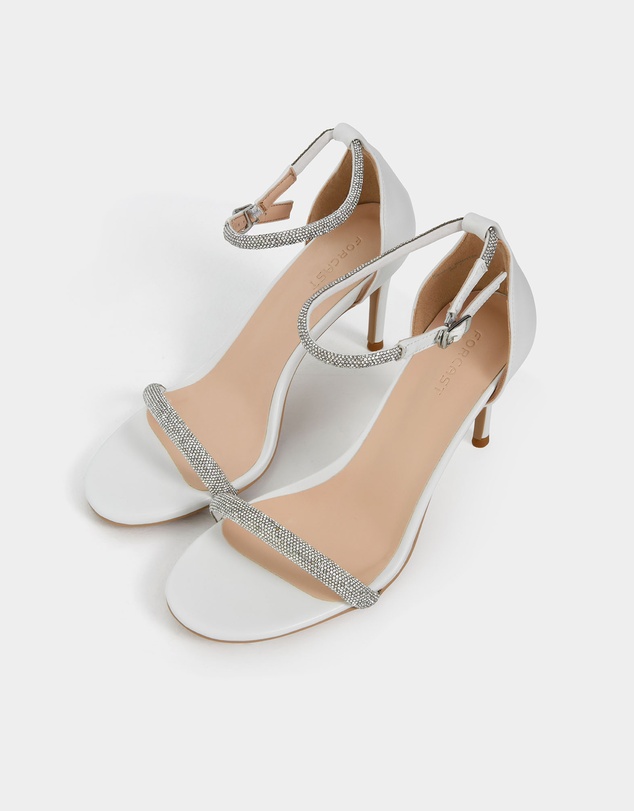 Forcast - Kendall Crystal Strap Heels