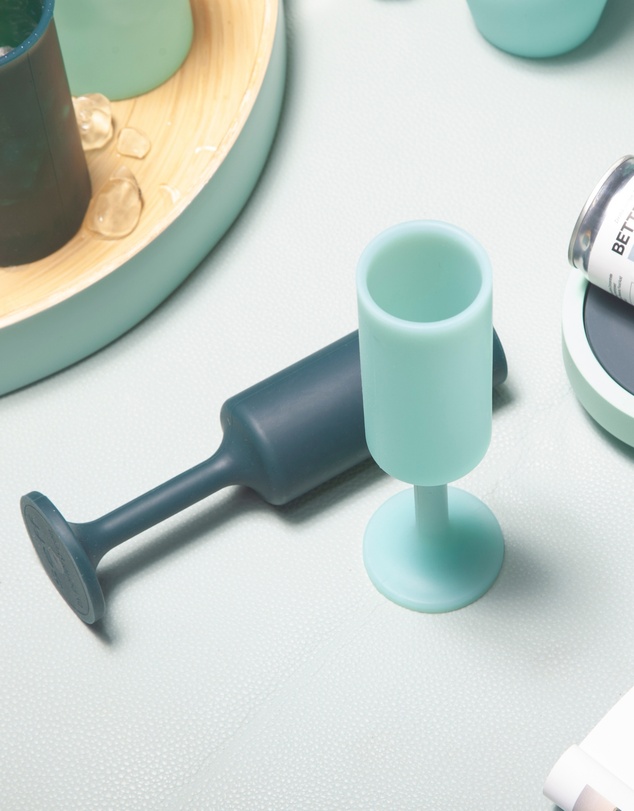 porter green - seff | silicone unbreakable champagne flutes