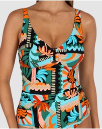 Baku Swimwear - Grenada D-E Cup Ring Front One Piece Swimsuit