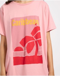 ONE TEASPOON - Caribbean Boyfriend Tee - Pink