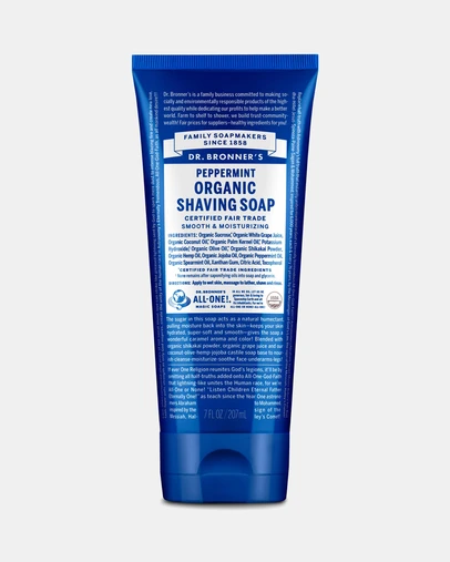 Dr Bronner's - Organic Shaving Soap - Peppermint