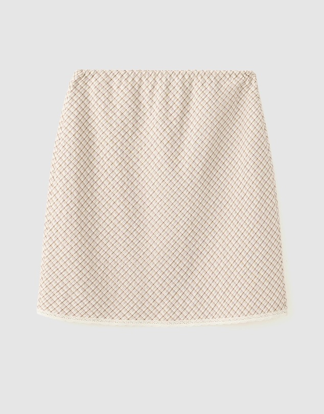 M.N.G - Flowy Check Skirt