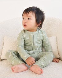 Kynd Baby - Day or Night Onesie in Sage Rainbow