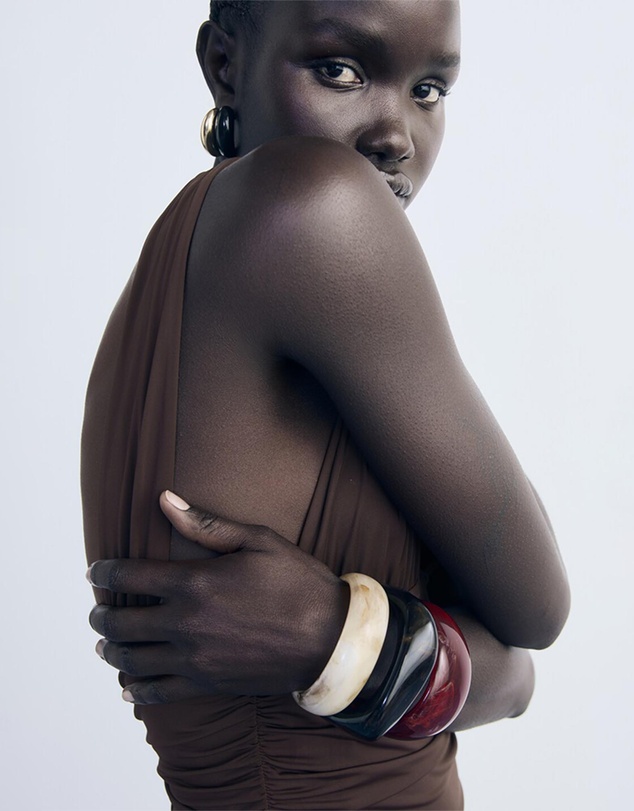 M.N.G - Long Dress With Contrasting Design