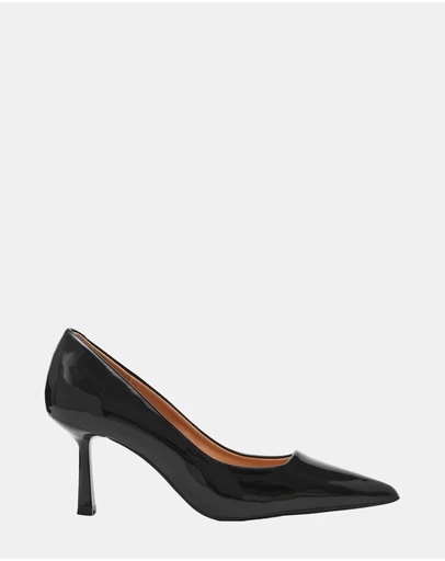 Steve Madden - Brynnn Black Patent Heels
