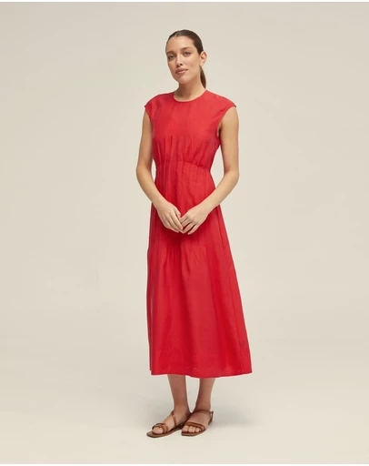 Oxford - Clementine Pin-Tuck Dress