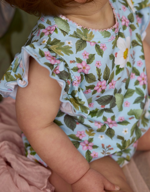 Fleur Harris - 'Heirloom Treasures' Sweet Bubble Romper in Soft Teal