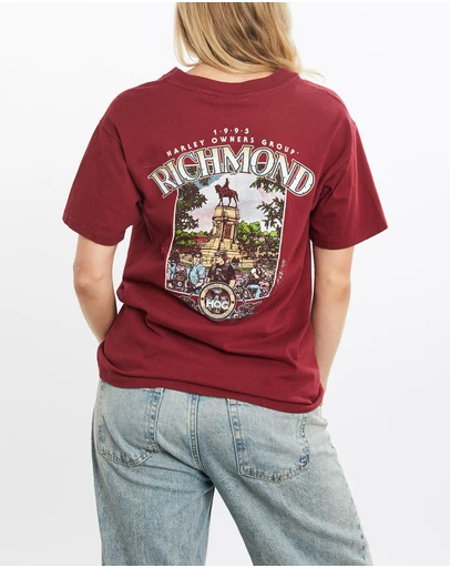 Vintage by The Real Deal - Pre Loved - Vintage 1995 Harley Davidson Richmond Tee