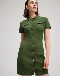 Oxford - Olive Knitted Mini Dress