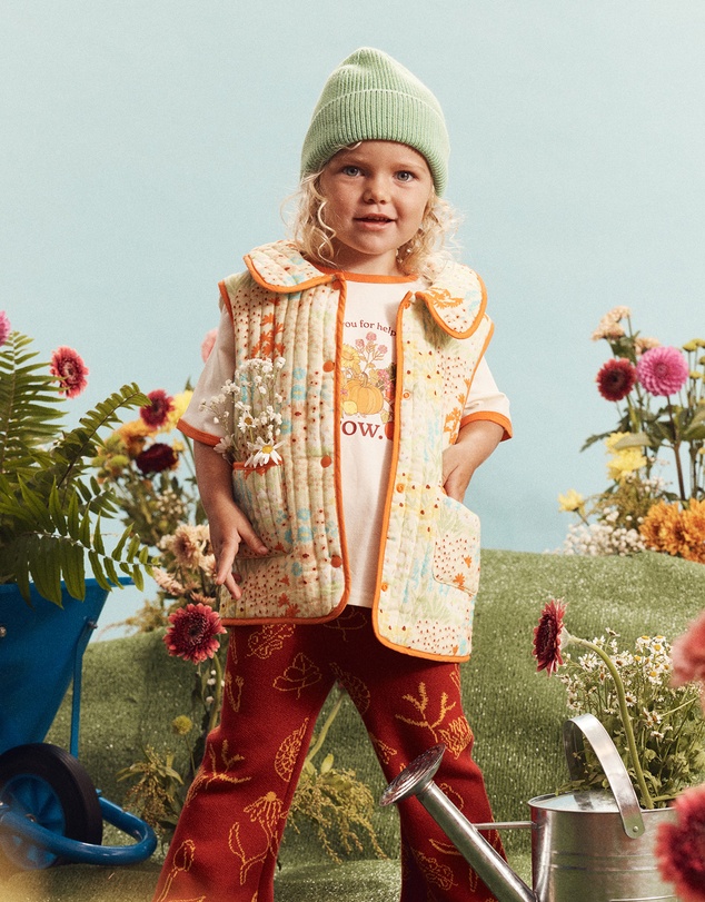 Banabae - Convertible Quilted Print Jacket - Meadow
