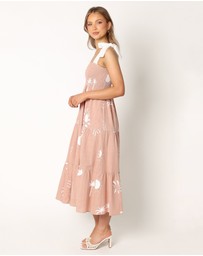 Petal & Pup - Sarelle Midi Dress - Tan Blush