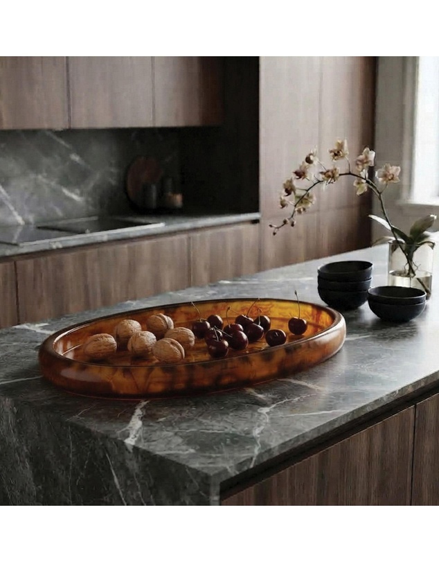Urban Attitude - Urban Attitude MIA Extra Large Bowl Height 6cm, Width 37cm, Length 49cm - Dark Cocoa
