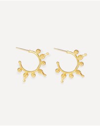Ottoman Hands - Jale Gold Hoop Earrings