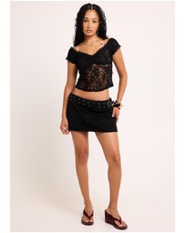 Alice In The Eve - Elsie Lace Off Shoulder Top