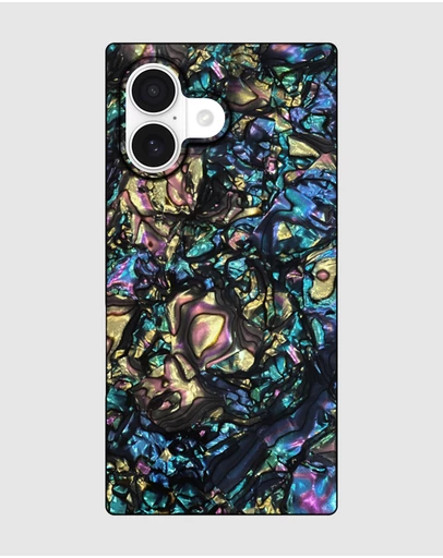 Flaunt - Flaunt Square Abalone Shell MagSafe Case for iPhone 17