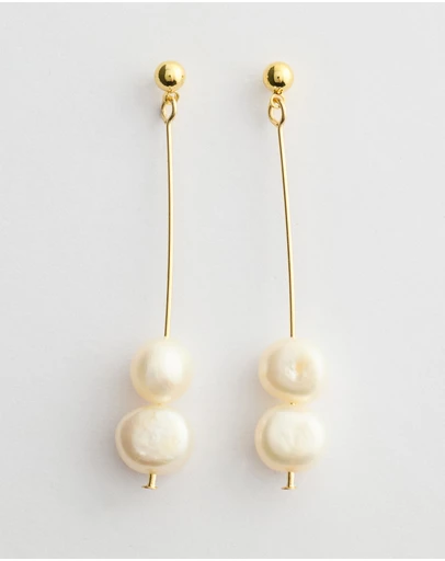 Moira Hughes - The White Label - Livvy Pearl Drop Earrings