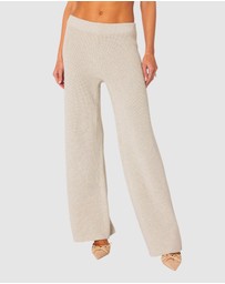 EDIKTED - Sunday Straight Leg Knit Pants