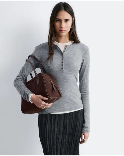 & Other Stories - Half-Placket Wool Top
