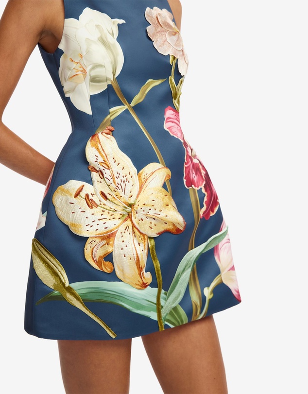 LEO LIN - Ali Embroidered Mini Dress