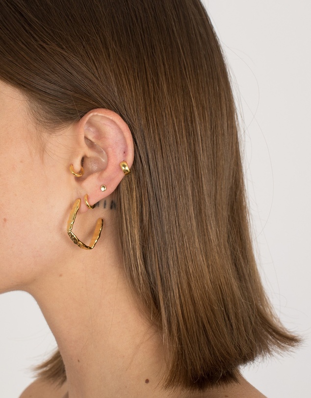 Brie Leon - Frida Stud Hoop Earrings