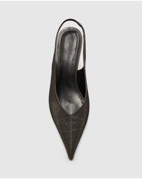 Nakedvice - The Perry Grey Slingback Heel