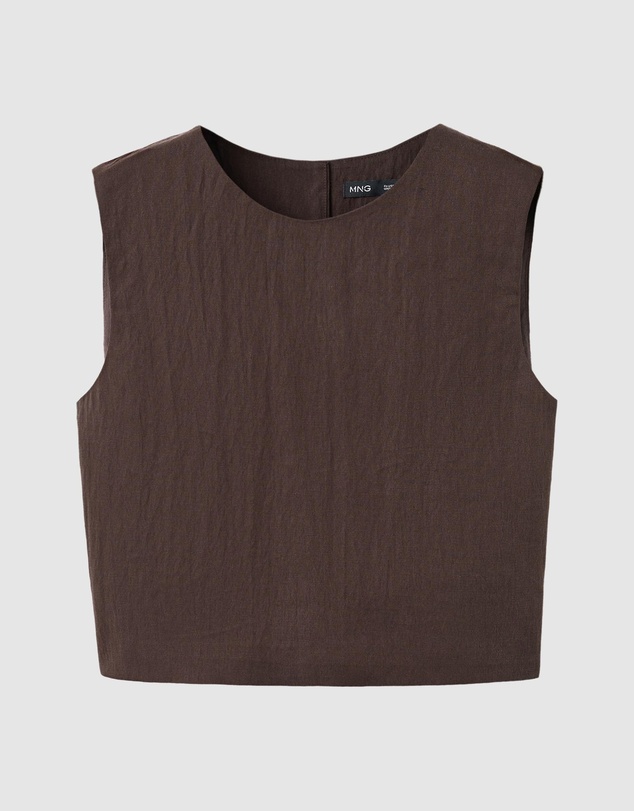 M.N.G - Lyocell Top with Buttons On The Back