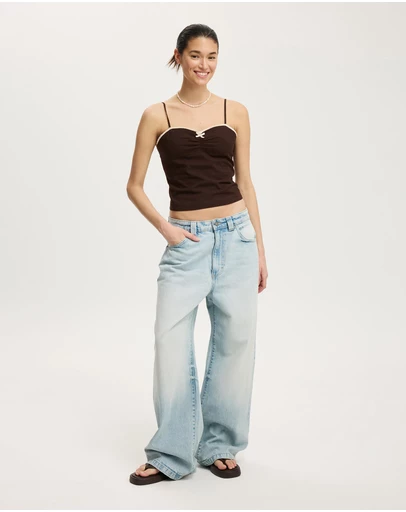 Cotton On - Bow Cotton Cami