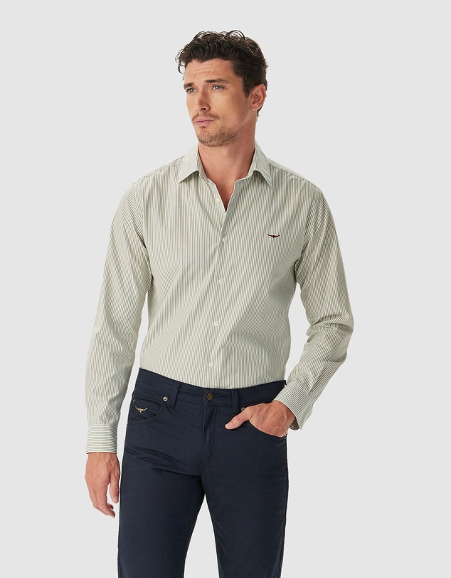 R.M.Williams - Sommers Poplin Stripe Shirt