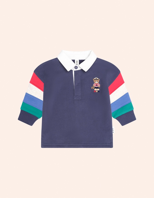 Huxbaby - Nautical Hux Spliced Fleece Polo - Babies-Teens