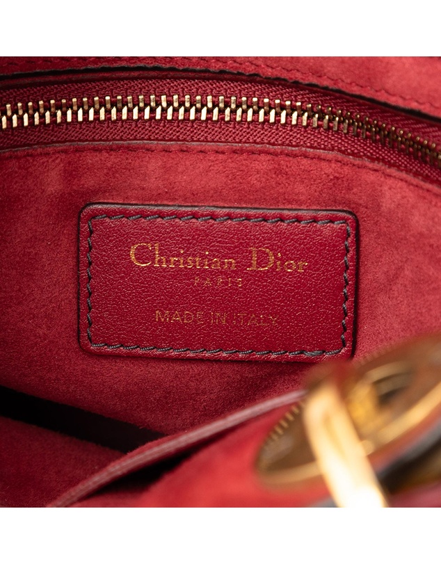 Pre-Loved by Azura Reborn - Pre-Loved Medium Lambskin Cannage Studded Supple Lady Dior