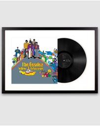 iWorld - Framed The Beatles - Yellow Submarine - Vinyl Album Art