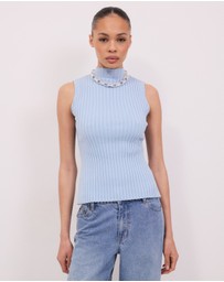 Calli - Brynne Funnel Neck Top