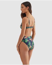 Polo Ralph Lauren - Tropical Print High Leg High Waist Bikini Bottom