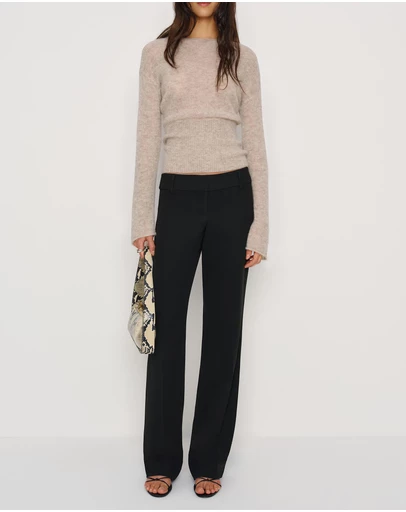 Reformation - Soren Sheer Alpaca Sweater Top