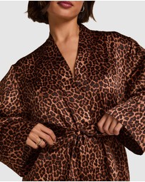 Hunkemoller - Satin Leopard Kimono