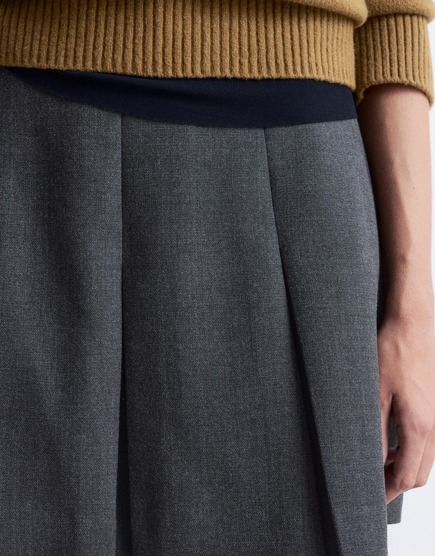 & Other Stories - Pleated Wool Mini Skirt